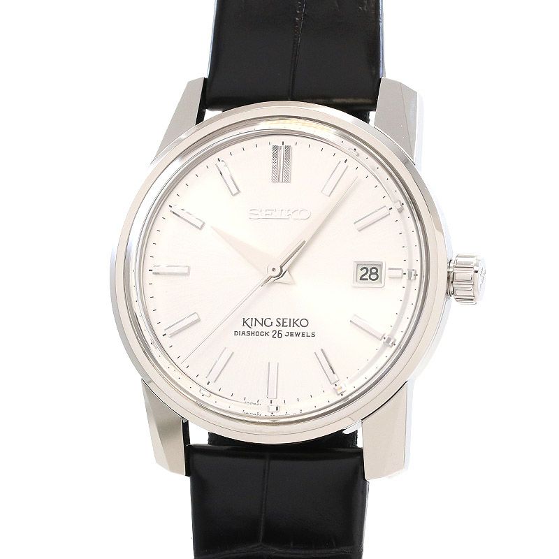 【中古】KING SEIKO <br>KSK REPRODUCTION DESIGN SEIKO 140TH ANNIVERSARY LIMITED <br>キングセイコー <br>KSK 復刻デザイン セイコー創業140周年記念限定 <br>SDKA001 (6L35-00D0)