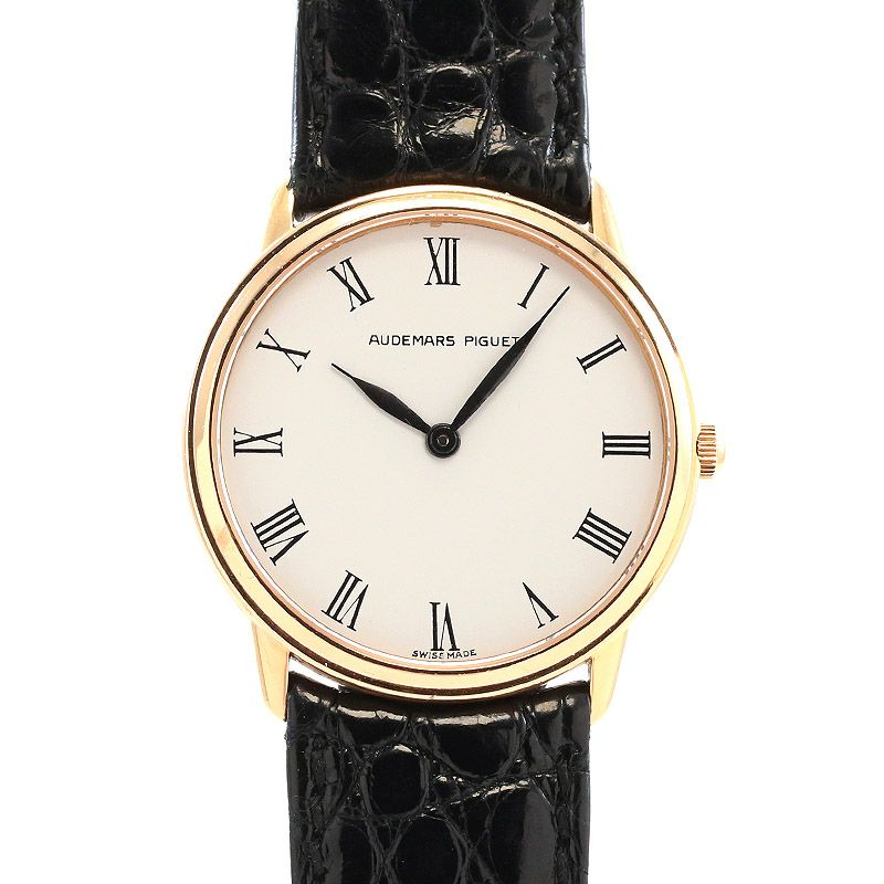 中古】AUDEMARS PIGUET VINTAGE QUARTZ ROUND SHAPE WATCH EXTRA FLAT 