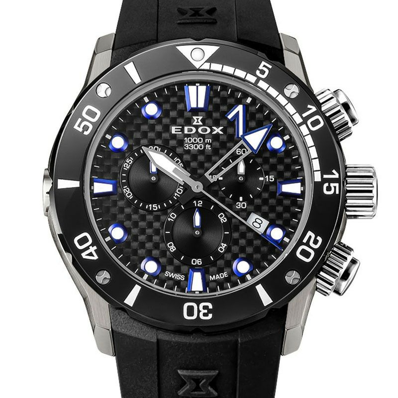 EDOX <br>CHRONOFFSHORE-1 CHRONOGRAPH JAPAN LIMITED EDITION <br>エドックス <br>クロノオフショア1 クロノグラフ ジャパン リミテッド エディション <br>10242-TIN-NIBUGM