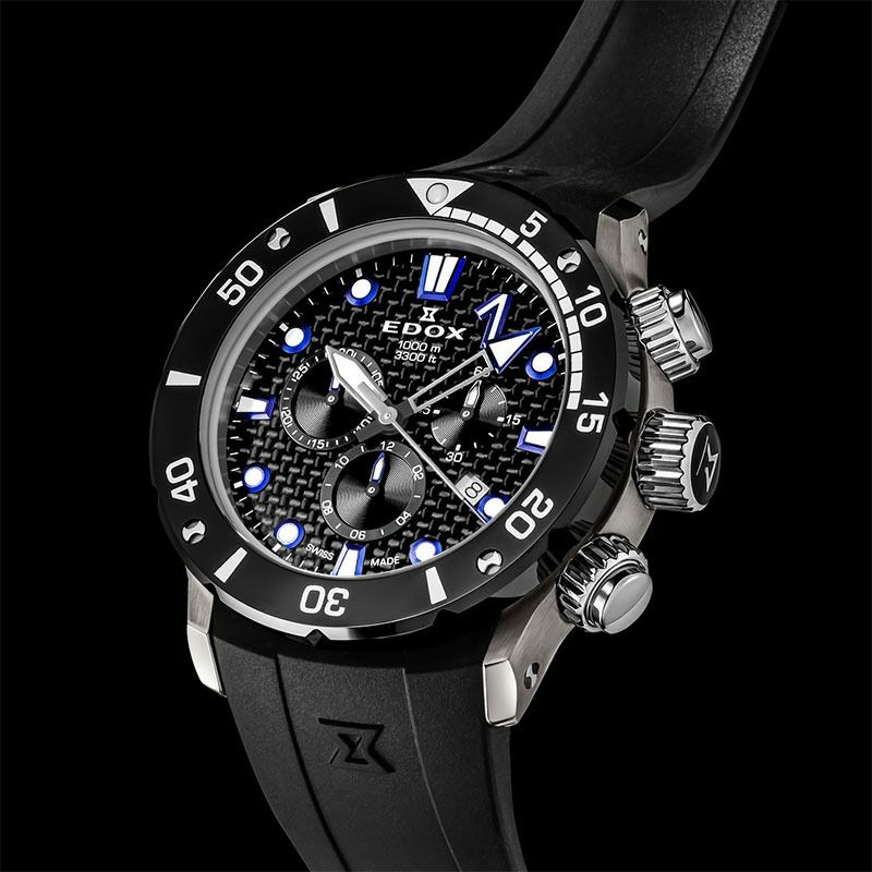 EDOX <br>CHRONOFFSHORE-1 CHRONOGRAPH JAPAN LIMITED EDITION <br>エドックス <br>クロノオフショア1 クロノグラフ ジャパン リミテッド エディション <br>10242-TIN-NIBUGM