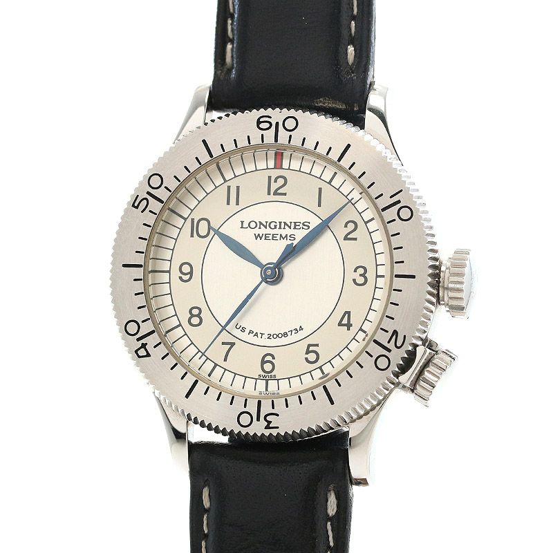 【中古】LONGINES <br>WEEMS PILOT WATCH REPLICA LIMITED EDITION <br>ロンジン <br>ウィームス パイロットウォッチ レプリカ 限定モデル <br>L2.606.4