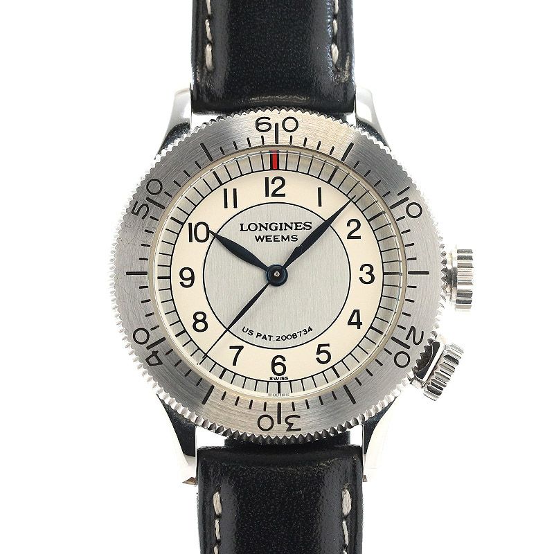 【中古】LONGINES <br>WEEMS PILOT WATCH REPLICA LIMITED EDITION <br>ロンジン <br>ウィームス パイロットウォッチ レプリカ 限定モデル <br>L2.606.4