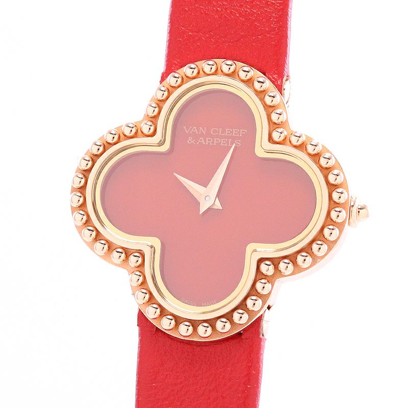 中古】VAN CLEEF & ARPELS VINTAGE ALHAMBRA CARNELIAN ヴァン