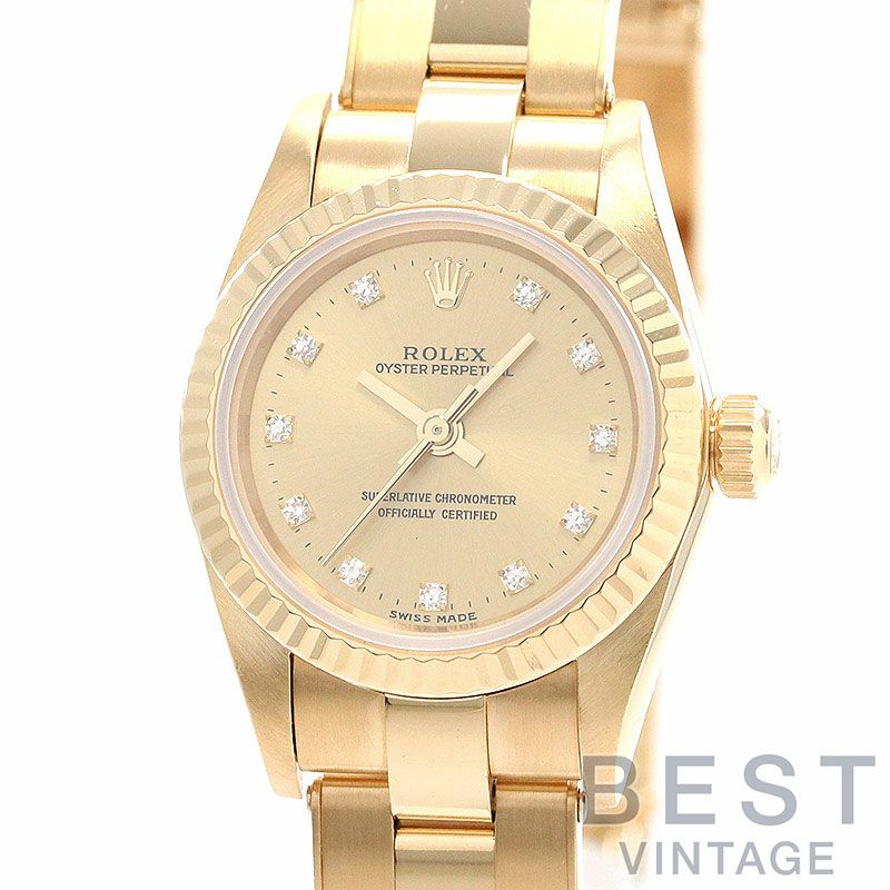 中古】ROLEX OYSTER PERPETUAL LADY 24 ロレックス オイスター