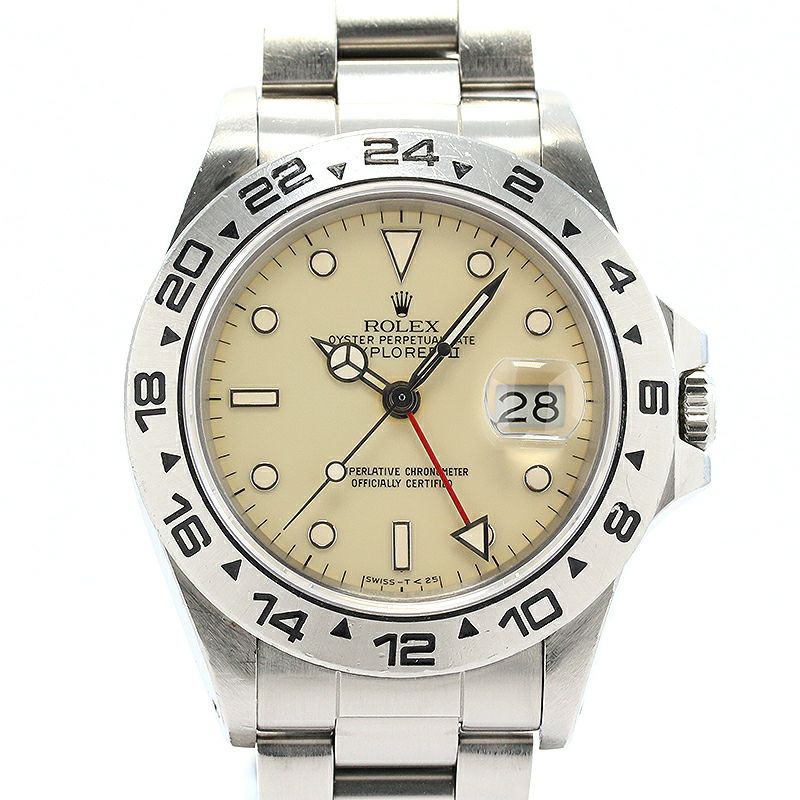 【中古】ROLEX EXPLORER II IVORY DIAL ロレックス エクスプローラーII アイボリーダイヤル 16550