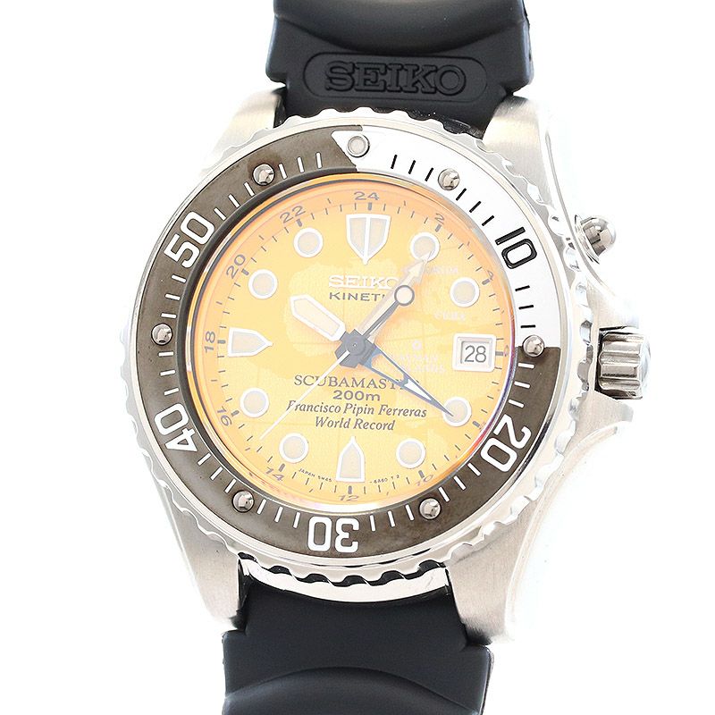 【中古】SEIKO SCUBA MASTER KINETIC PIPIN LIMITED EDITION セイコー スキューバマスター キネティック ピピン限定 SBCW007 (5M45-6A60)