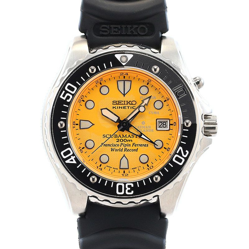 【中古】SEIKO SCUBA MASTER KINETIC PIPIN LIMITED EDITION セイコー スキューバマスター キネティック ピピン限定 SBCW007 (5M45-6A60)