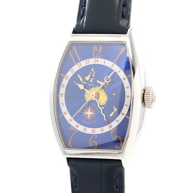 【中古】FRANCK MULLER CINTREE CURVEX WORLD WIDE OCEANIA フランク・ミュラー トノウ・カーベックス ワールド ワイド オセアニア 5850WW