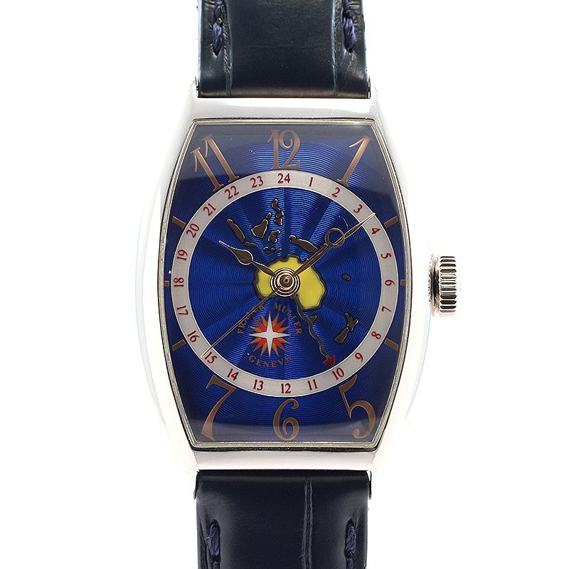 【中古】FRANCK MULLER CINTREE CURVEX WORLD WIDE OCEANIA フランク・ミュラー トノウ・カーベックス ワールド ワイド オセアニア 5850WW