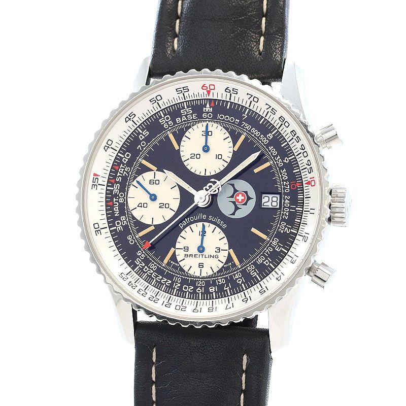 【中古】BREITLING OLD NAVITIMER II PATROUILLE SUISSE LIMITED EDITION ブライトリング オールド・ナビタイマー II パトルイユ・スイス リミテッドエディション A13022 (A132BPSLBA)