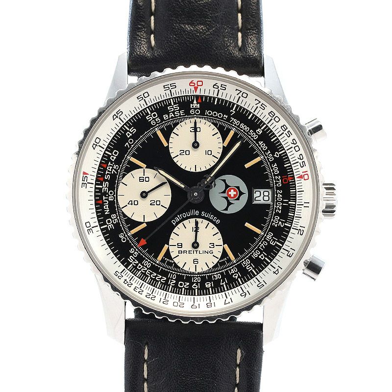 【中古】BREITLING OLD NAVITIMER II PATROUILLE SUISSE LIMITED EDITION ブライトリング オールド・ナビタイマー II パトルイユ・スイス リミテッドエディション A13022 (A132BPSLBA)