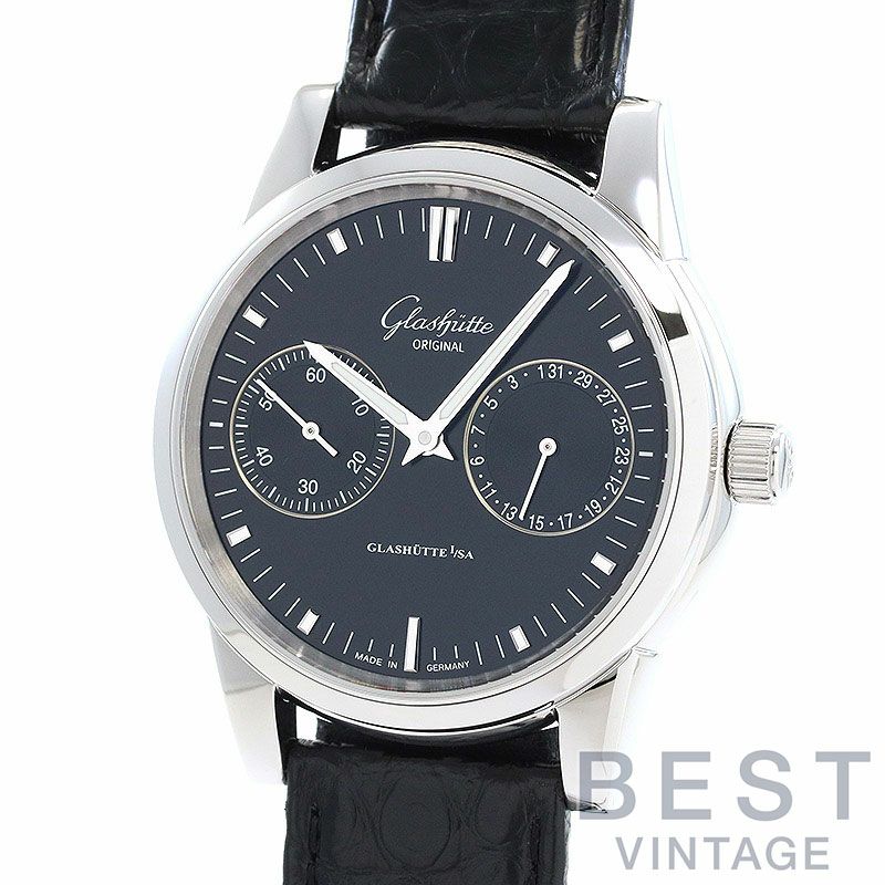 【中古】GLASHUTTE ORIGINAL SENATOR HAND-DATE グラスヒュッテ・オリジナル セネタ ハンドデイト 1-39-58-01-02-04