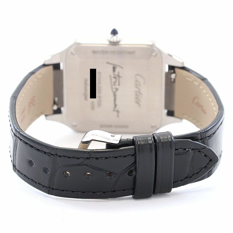 中古】CARTIER SANTOS-DUMONT LARGE MODEL BLACK LACQUER