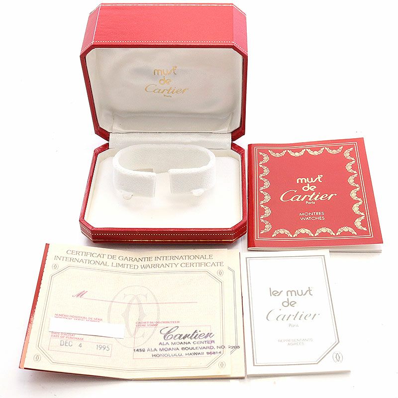 【中古】CARTIER MUST TANK LARGE MODEL カルティエ マスト タンク LM W1001465