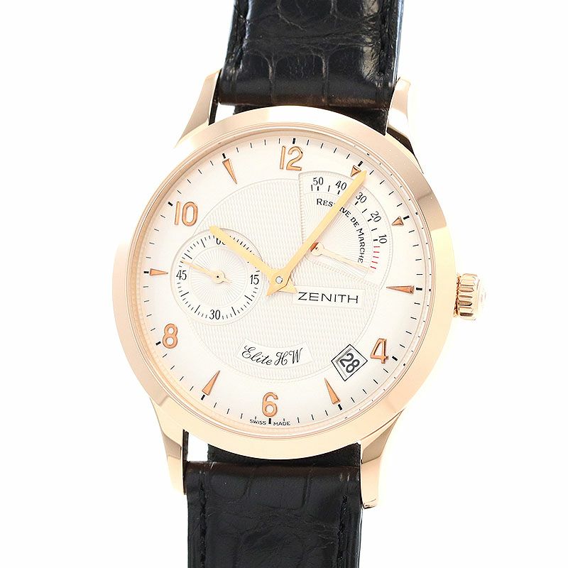 【中古】ZENITH CLASS ELITE HW RESERVE DE MARCHE ゼニス クラス エリート HW リザーブ・ド・マルシェ 17.1125.655/01