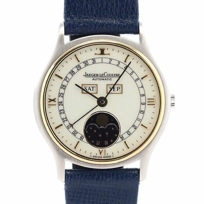 【中古】JAEGER-LECOULTRE TRIPLE CALENDAR MOON PHASE ジャガー・ルクルト トリプルカレンダー ムーンフェイズ 145.119.5