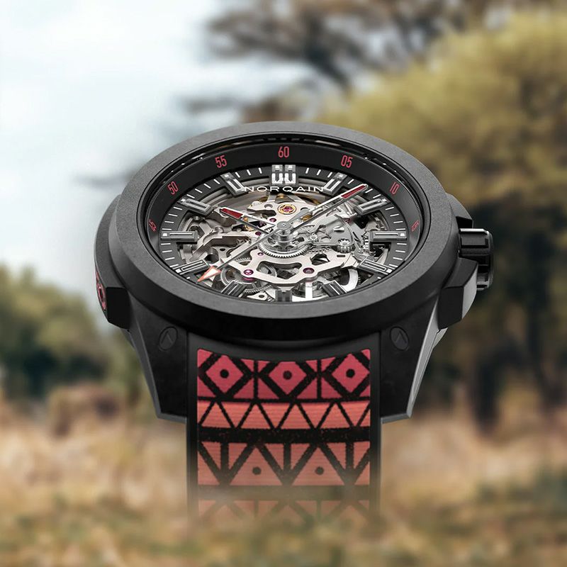 NORQAIN WILD ONE SKELETON 42MM HAKUNA MIPAKA LIMITED EDITION