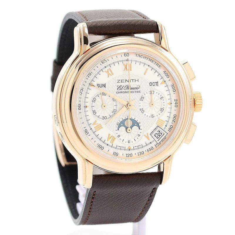 【中古】ZENITH CHRONOMASTER EL PRIMERO TRIPLE CALENDAR MOONPHASE ゼニス クロノマスター エル・プリメロ トリプルカレンダー ムーンフェイズ 17.0240.410/01