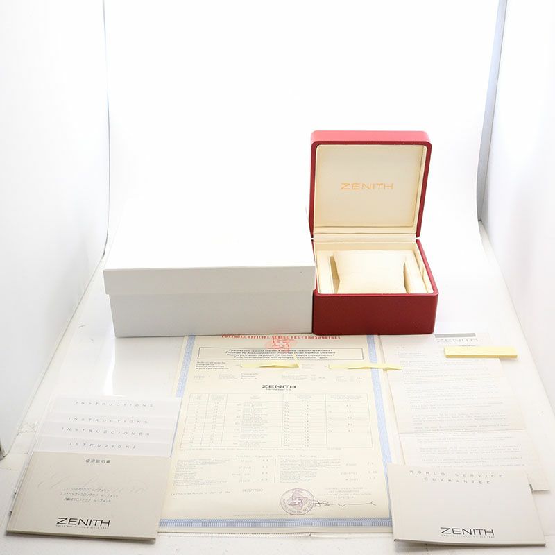 【中古】ZENITH CHRONOMASTER EL PRIMERO TRIPLE CALENDAR MOONPHASE ゼニス クロノマスター エル・プリメロ トリプルカレンダー ムーンフェイズ 17.0240.410/01