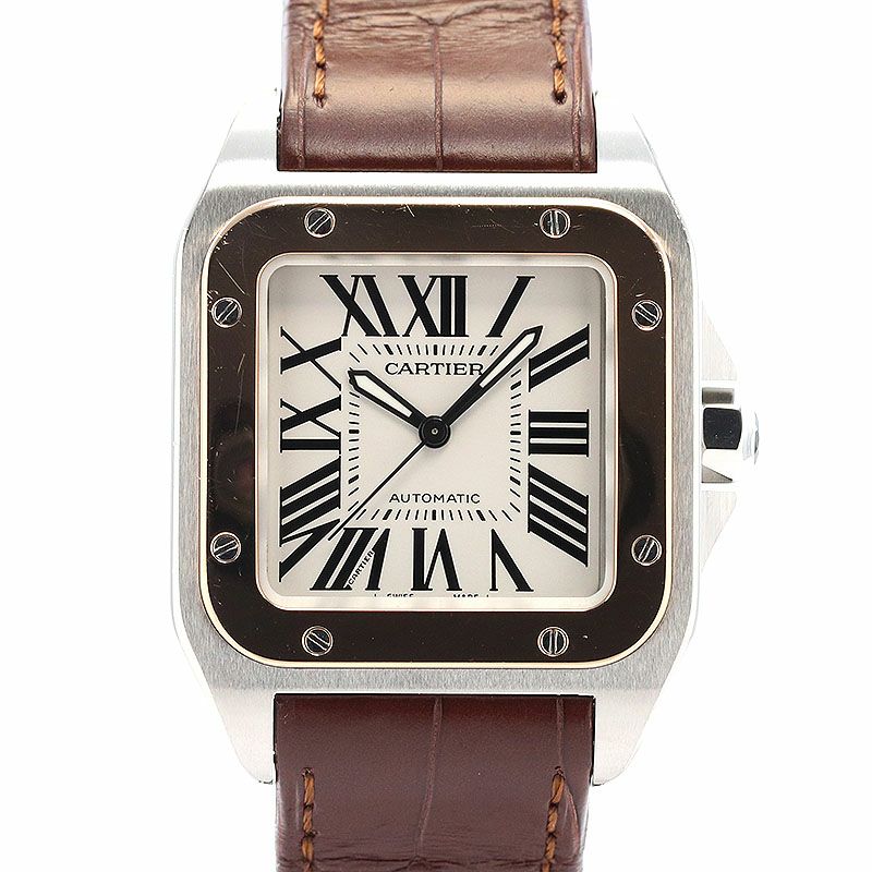 中古】CARTIER SANTOS 100 MEDIUM MODEL カルティエ サントス 100 MM