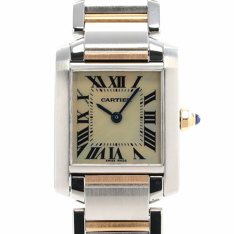 【中古】CARTIER TANK FRANCAISE SMALL MODEL カルティエ タンク フランセーズ SM W51027Q4