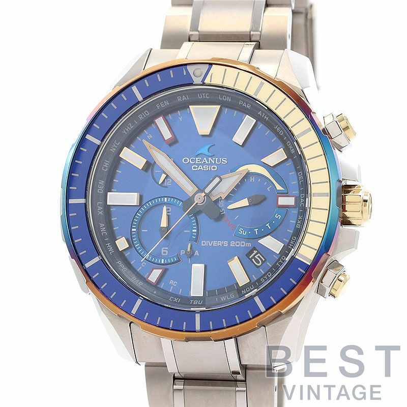 【中古】CASIO OCEANUS CACHALOT DIVERS MODEL カシオ オシアナス カシャロ ダイバーズモデル OCW-P2000D-2AJF