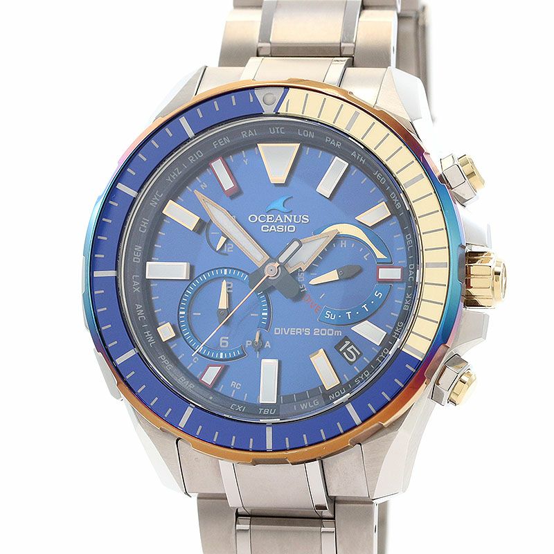 【中古】CASIO OCEANUS CACHALOT DIVERS MODEL カシオ オシアナス カシャロ ダイバーズモデル OCW-P2000D-2AJF