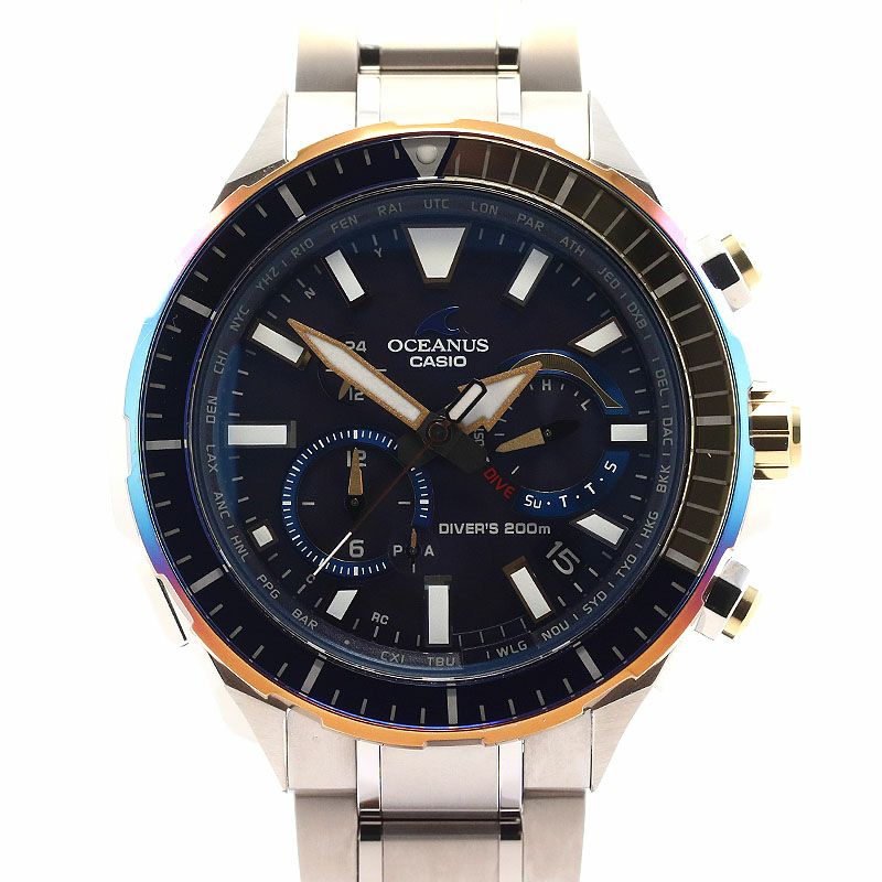 【中古】CASIO OCEANUS CACHALOT DIVERS MODEL カシオ オシアナス カシャロ ダイバーズモデル OCW-P2000D-2AJF