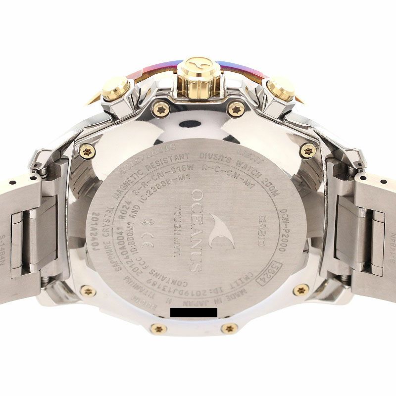 【中古】CASIO OCEANUS CACHALOT DIVERS MODEL カシオ オシアナス カシャロ ダイバーズモデル OCW-P2000D-2AJF