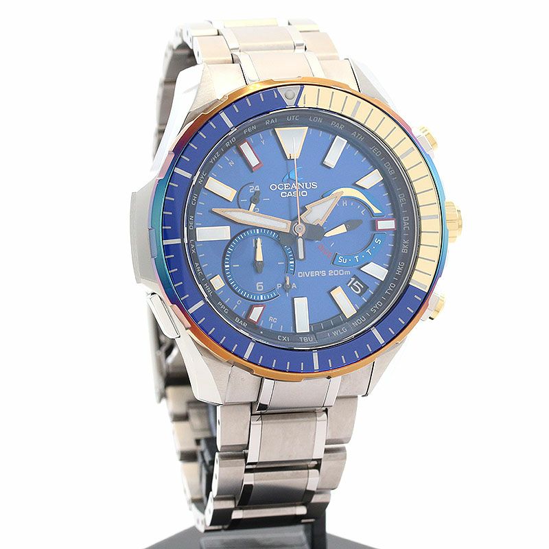【中古】CASIO OCEANUS CACHALOT DIVERS MODEL カシオ オシアナス カシャロ ダイバーズモデル OCW-P2000D-2AJF