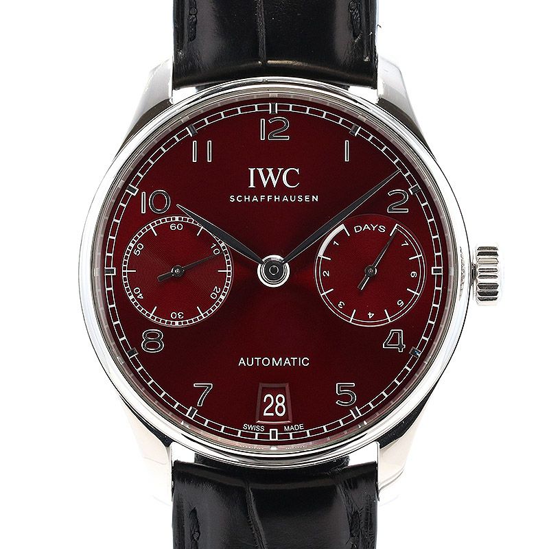 【レア物】エヴィス ダブルポケット セミオーダー ボルドー 大きいサイズ 中古】IWC PORTUGIESER AUTOMATIC 7 DAYS アイ・ダブリュー・シー