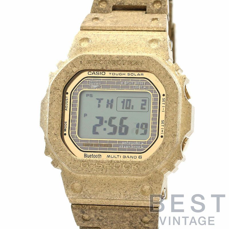 【中古】CASIO G-SHOCK 40TH ANNIVERSARY RECRYSTALLIZED SERIES カシオ Gショック フルメタル 5000シリーズ 40周年限定 GMW-B5000PG-9JR