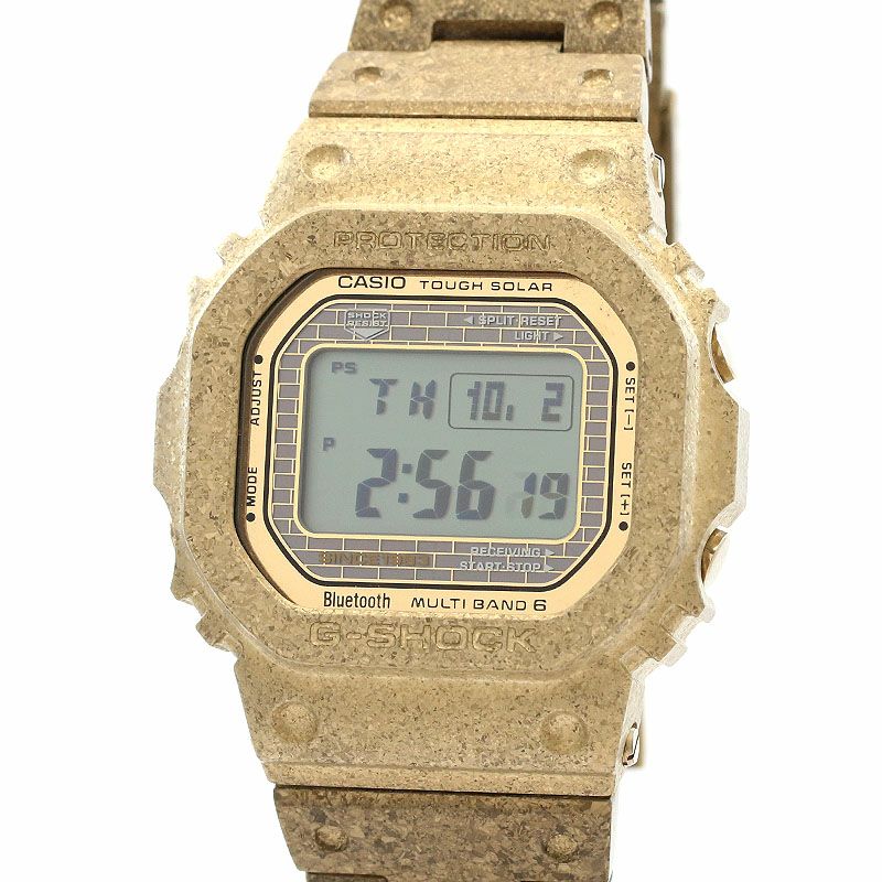 【中古】CASIO G-SHOCK 40TH ANNIVERSARY RECRYSTALLIZED SERIES カシオ Gショック フルメタル 5000シリーズ 40周年限定 GMW-B5000PG-9JR