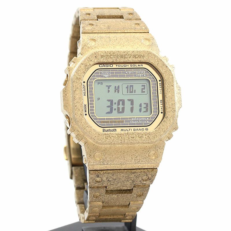 【中古】CASIO G-SHOCK 40TH ANNIVERSARY RECRYSTALLIZED SERIES カシオ Gショック フルメタル 5000シリーズ 40周年限定 GMW-B5000PG-9JR