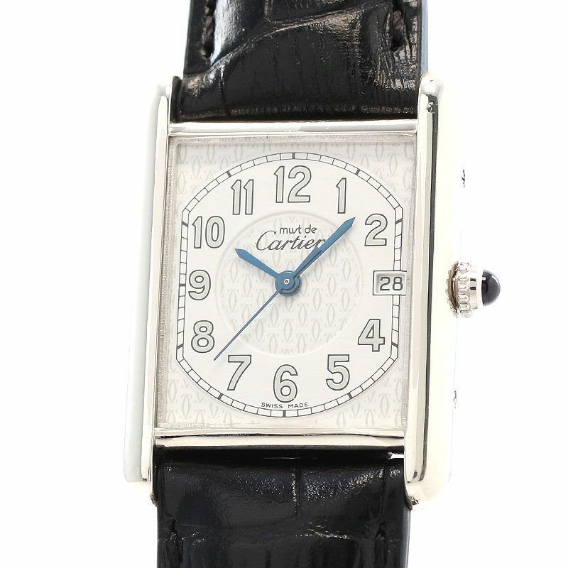 【中古】CARTIER MUST TANK LARGE MODEL カルティエ マストタンク LM W1014354