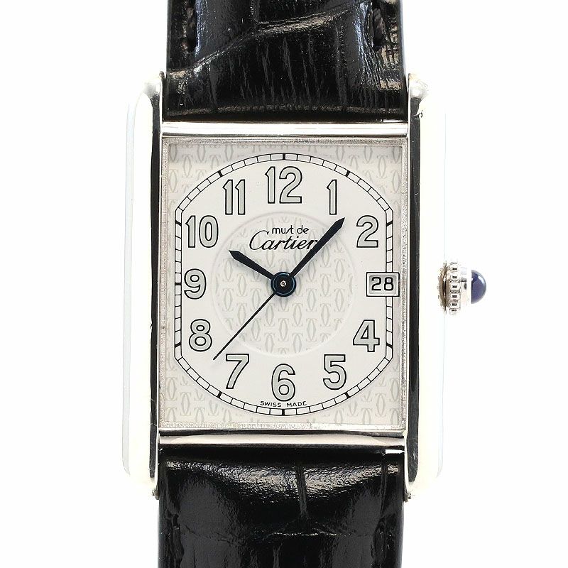 【中古】CARTIER MUST TANK LARGE MODEL カルティエ マストタンク LM W1014354