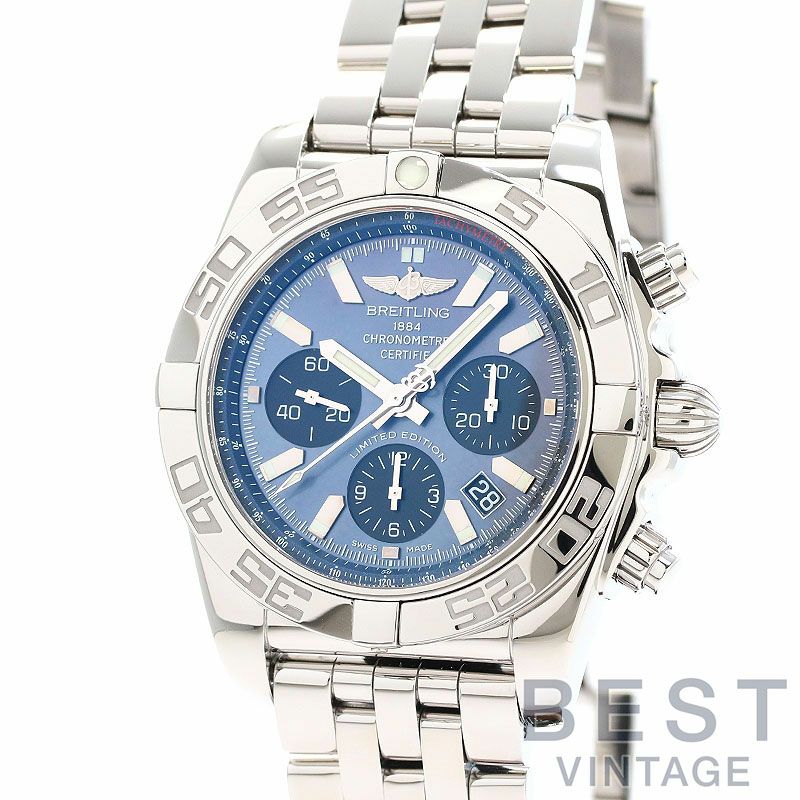 【中古】BREITLING CHRONOMAT 44 BLACK MOP JAPAN LIMITED ブライトリング クロノマット 44 ブラックMOP 日本限定 AB01111A/BF68/375A (S011BMPPA)