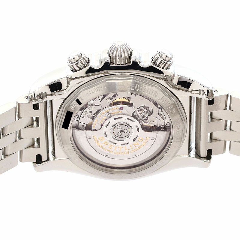 【中古】BREITLING CHRONOMAT 44 BLACK MOP JAPAN LIMITED ブライトリング クロノマット 44 ブラックMOP 日本限定 AB01111A/BF68/375A (S011BMPPA)