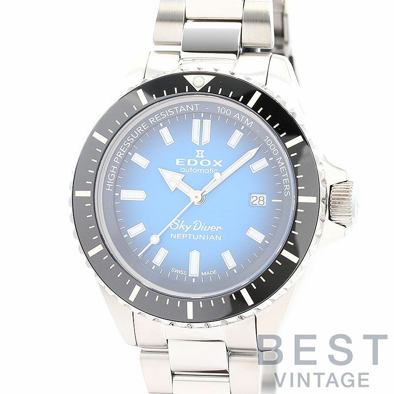 中古】EDOX SKYDIVER NEPTUNIAN AUTOMATIC エドックス スカイダイバー  