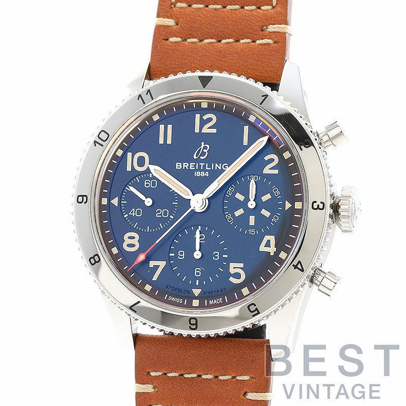 【中古】BREITLING CLASSIC AVI CHRONOGRAPH 42 P-51 MUSTANG ブライトリング クラシック アヴィ クロノグラフ 42 P-51 マスタング A233803A1B1X1
