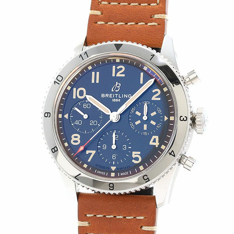 【中古】BREITLING CLASSIC AVI CHRONOGRAPH 42 P-51 MUSTANG ブライトリング クラシック アヴィ クロノグラフ 42 P-51 マスタング A233803A1B1X1