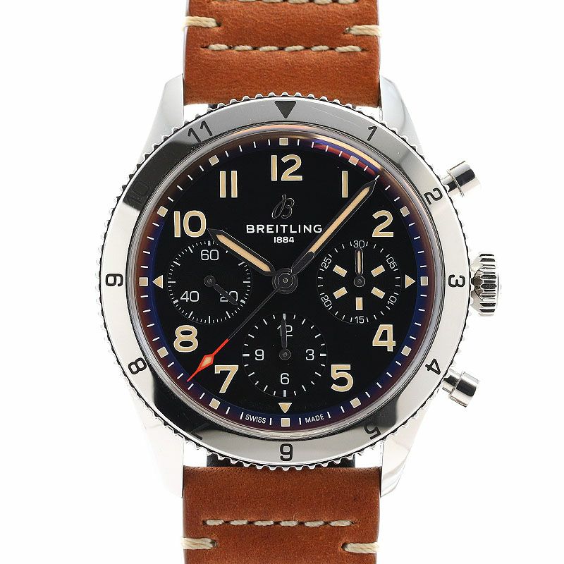 【中古】BREITLING CLASSIC AVI CHRONOGRAPH 42 P-51 MUSTANG ブライトリング クラシック アヴィ クロノグラフ 42 P-51 マスタング A233803A1B1X1