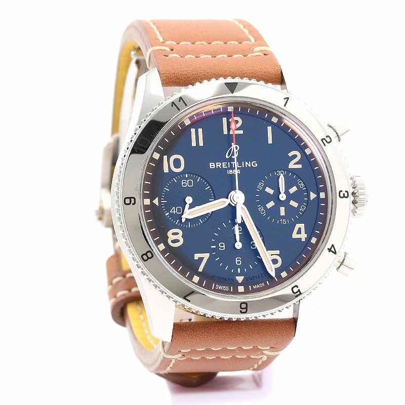 【中古】BREITLING CLASSIC AVI CHRONOGRAPH 42 P-51 MUSTANG ブライトリング クラシック アヴィ クロノグラフ 42 P-51 マスタング A233803A1B1X1