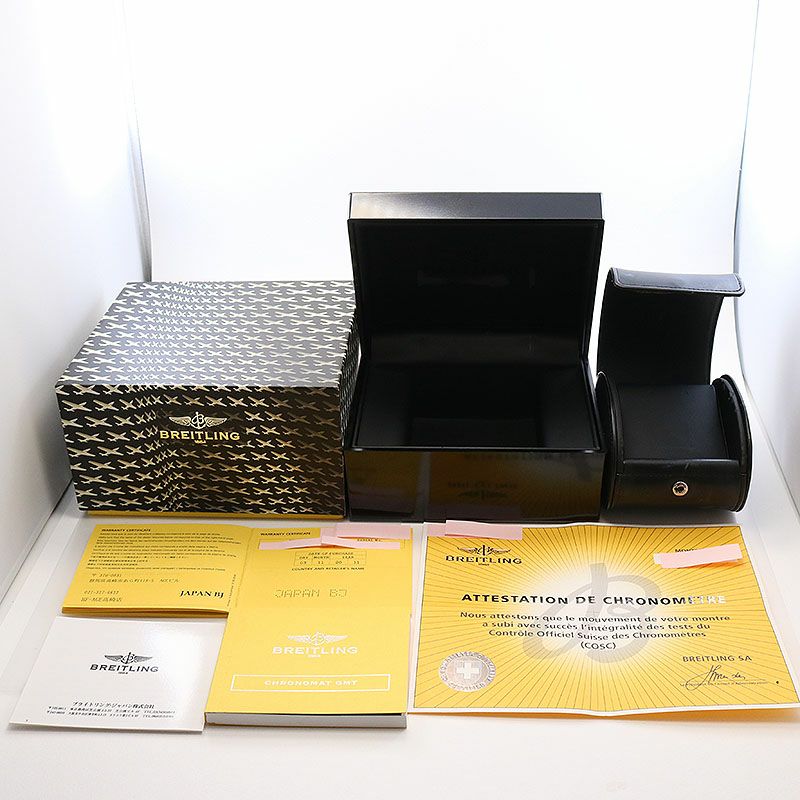 【中古】BREITLING CHRONOMAT GMT ブライトリング クロノマット GMT AB041012/F556/383A