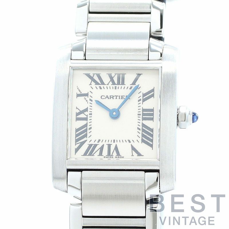 Cartier カルティエ タンクフランセーズ 販売証明書あり 中古)CARTIER カルティエ タンク フランセーズ LM クロノリフレックス