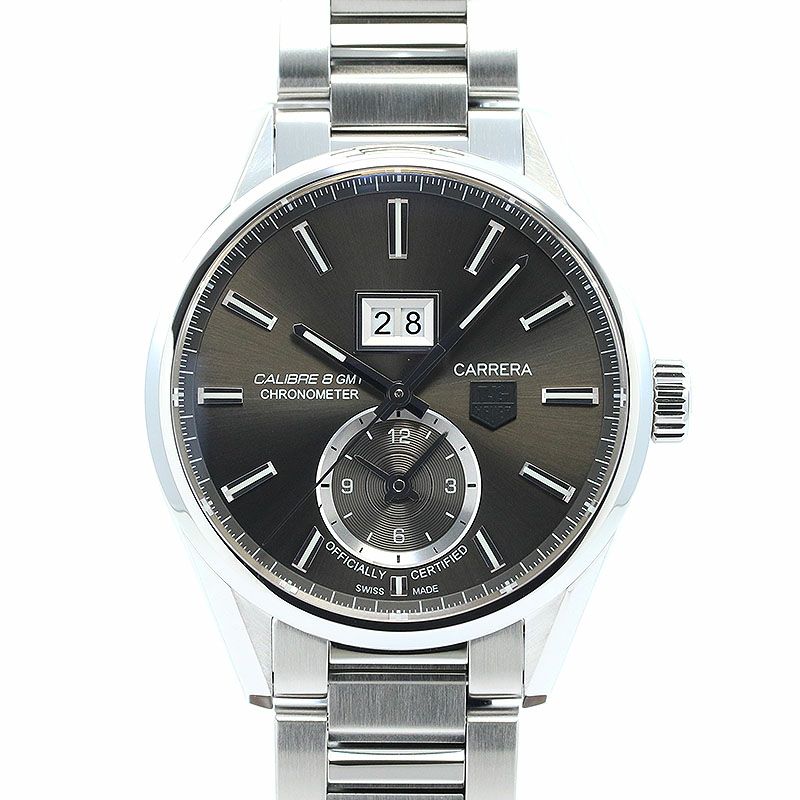 【中古】TAG HEUER CARRERA GRANDE DATE GMT CALIBRE 8 タグ・ホイヤー カレラ グランドデイト GMT キャリバー8 WAR5012.BA0723