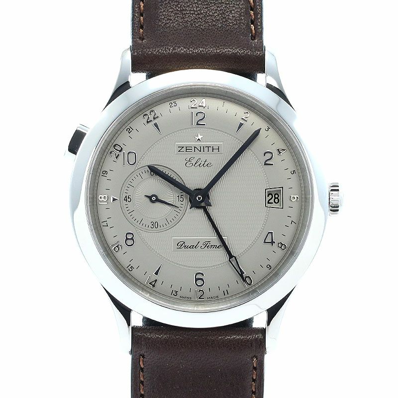 【中古】ZENITH CLASS ELITE DUAL TIME ゼニス クラス エリート デュアルタイム 03.1125.682/76.C490