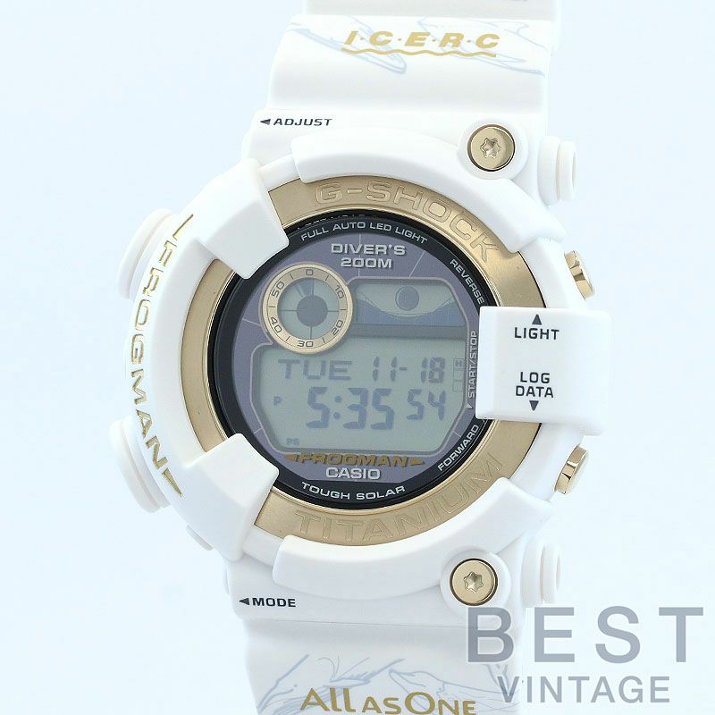 【中古】CASIO MASTER OF G - SEA FROGMAN ICERC JAPAN COLLABORATION 2024 カシオ Gショック マスター・オブ・G - SEA フロッグマン イルカクジラモデル30周年記念モデル GW-8201K-7JR
