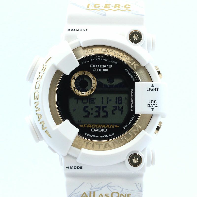 【中古】CASIO MASTER OF G - SEA FROGMAN ICERC JAPAN COLLABORATION 2024 カシオ Gショック マスター・オブ・G - SEA フロッグマン イルカクジラモデル30周年記念モデル GW-8201K-7JR