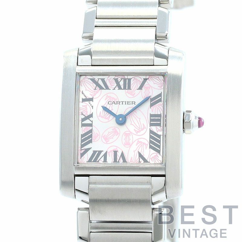 【中古】CARTIER TANK FRANCAISE SMALL MODEL 2006 CHRISTMAS LIMITED カルティエ タンク フランセーズ SM 2006年 クリスマス限定モデル W51031Q3